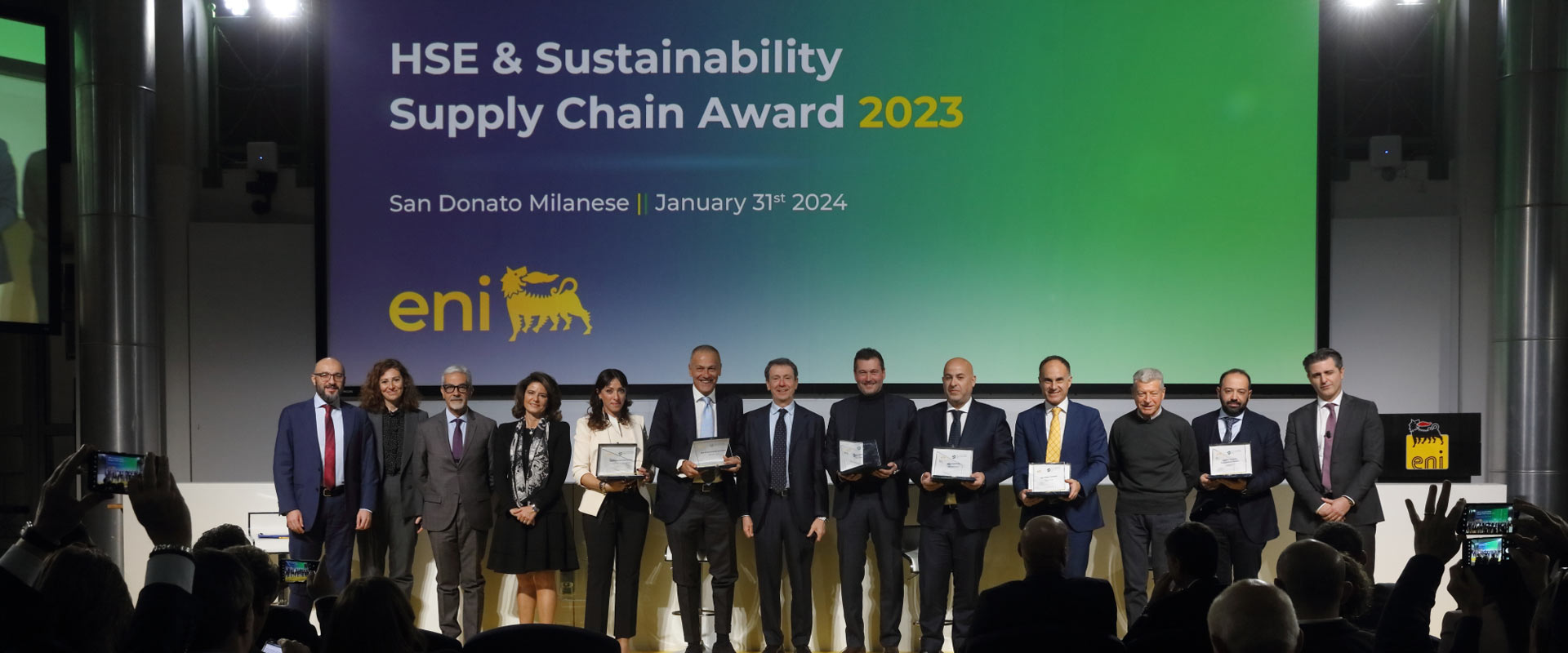 RICCOBONI SPA HA RICEVUTO IL PREMIO “Eni HSE & Sustainability Supply Chain Award 2023”